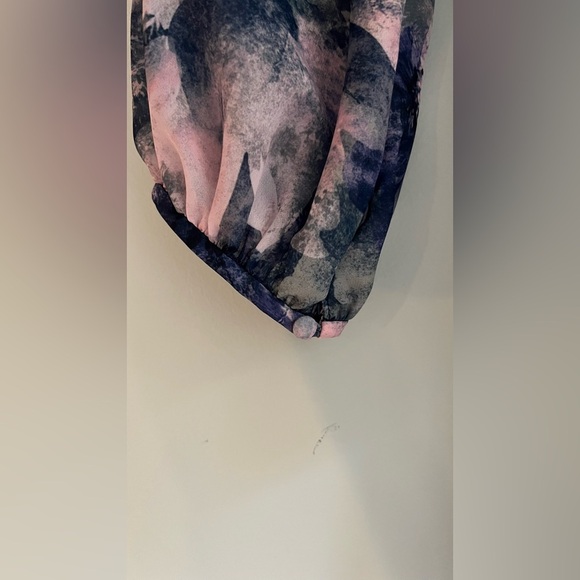 Kay Unger Dress NWT Size 8 Kaylee Floral One Shoulder Ruffle Midi Dress - Picture 11 of 15